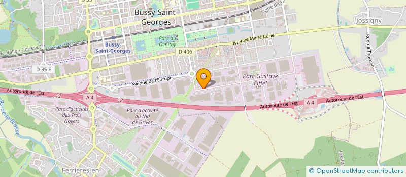 localisation de l'entreprise SCI BUSSY GUTENBERG  BUSSY-SAINT-GEORGES
