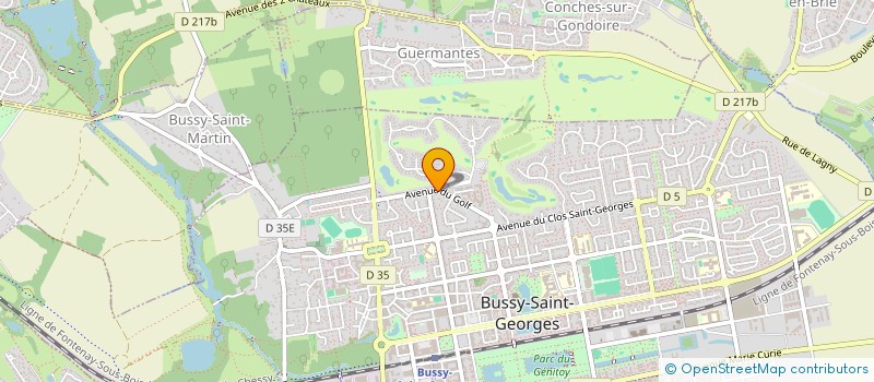 localisation de l'entreprise SCI BUSSYKA  BUSSY-SAINT-GEORGES