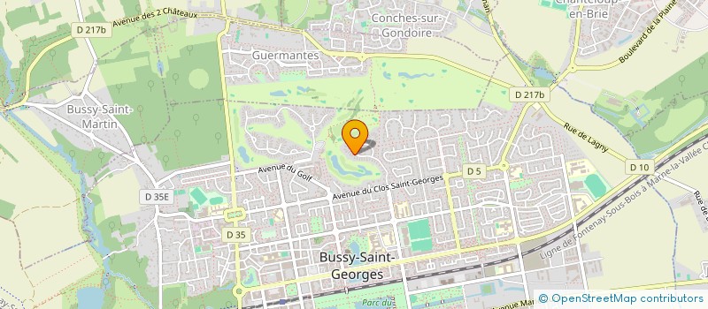 localisation de l'entreprise SCI BUSSYMMO  BUSSY-SAINT-GEORGES