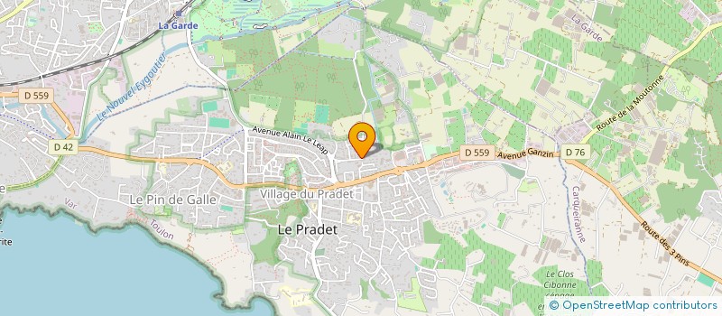 localisation de l'entreprise SCI BUTCHER  LE PRADET