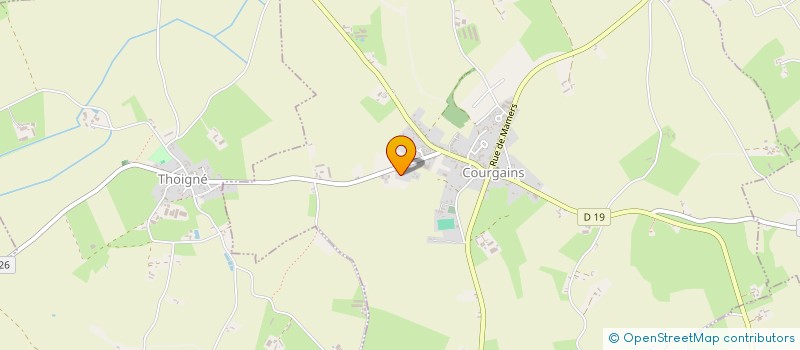 localisation de l'entreprise SCI BUTET  COURGAINS