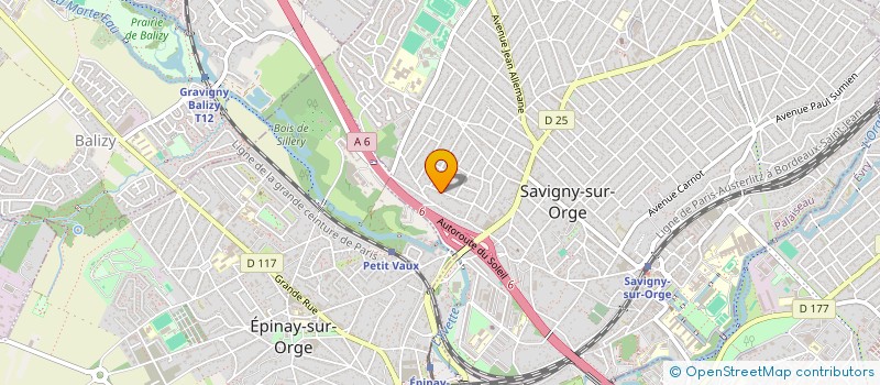localisation de l'entreprise SCI BUTEX 01 à SAVIGNY-SUR-ORGE