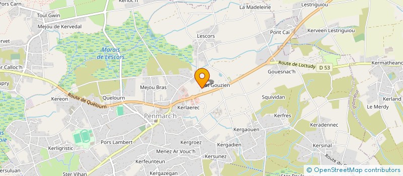 localisation de l'entreprise SCI BUTTERFLY  PENMARCH