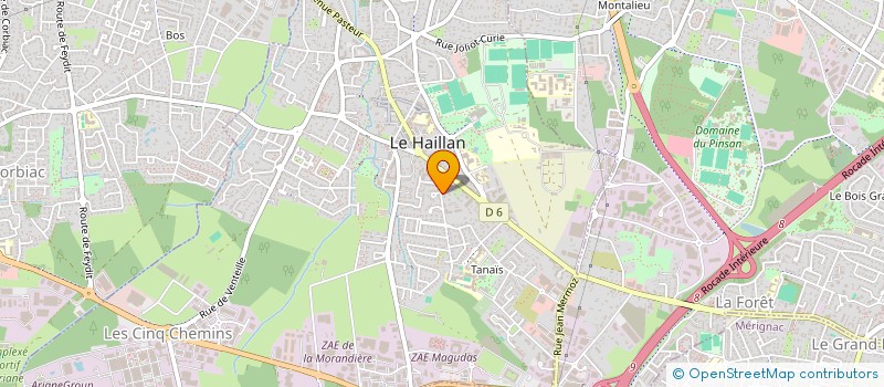 localisation de l'entreprise SCI BUTTERFLY  LE HAILLAN