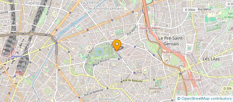 localisation de l'entreprise SCI BUTTES CHAUMONTS  PARIS