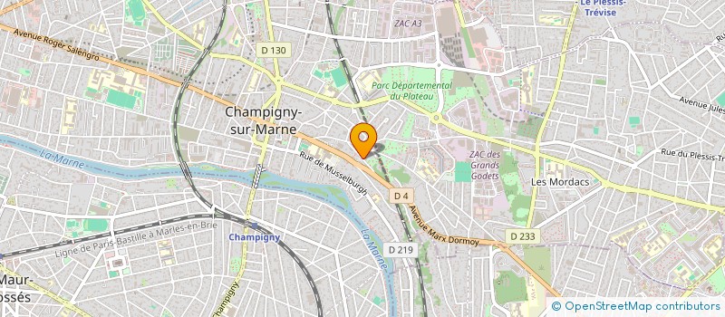 localisation de l'entreprise SCI BUXIM DUPRE  CHAMPIGNY-SUR-MARNE