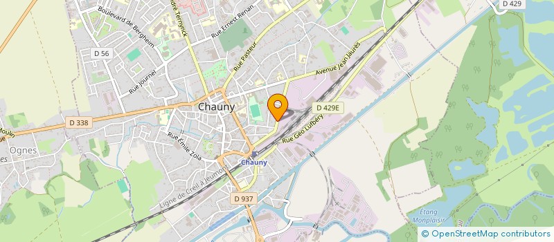 localisation de l'entreprise SCI BUXTON2 à CHAUNY