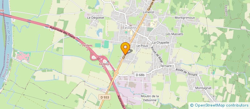 localisation de l'entreprise SCI BUXUS  FEILLENS