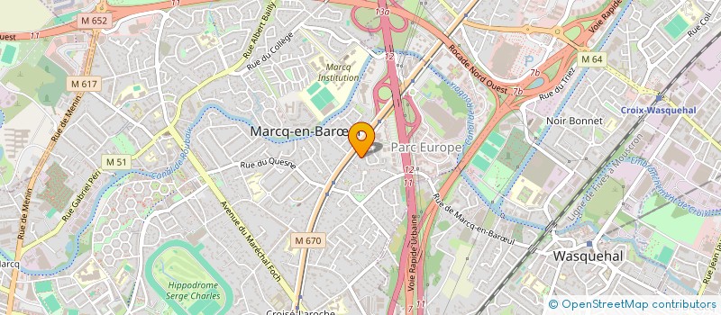 localisation de l'entreprise SCI BUYSSENS à MARCQ-EN-BARŒUL