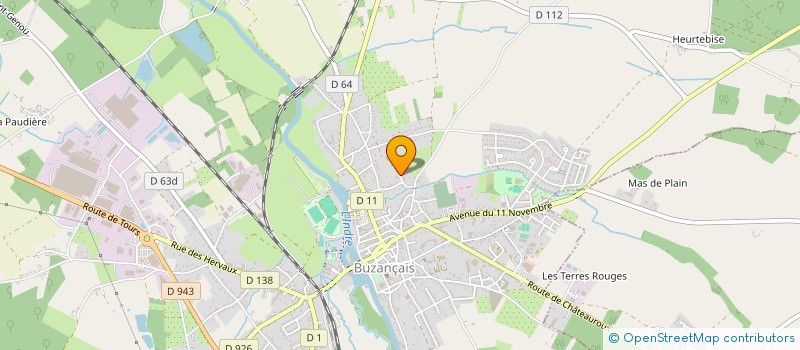 localisation de l'entreprise SCI BUZEL à BUZANCAIS
