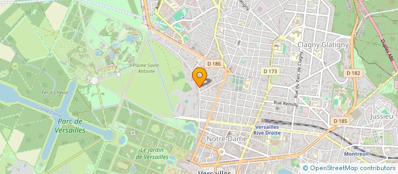 localisation de l'entreprise SCI BUZENVAL à VERSAILLES
