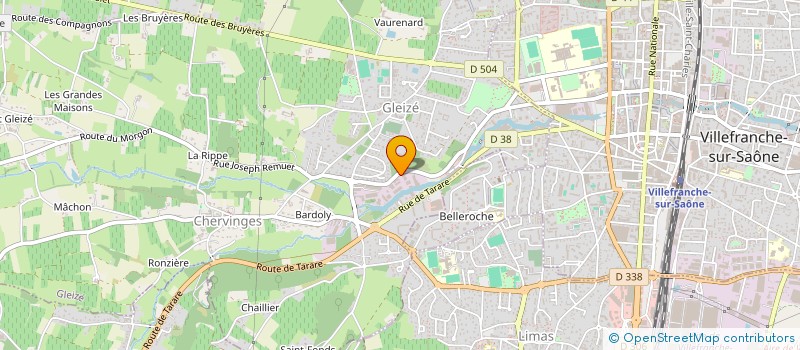 localisation de l'entreprise SCI BV BEAUJOLAIS  GLEIZE