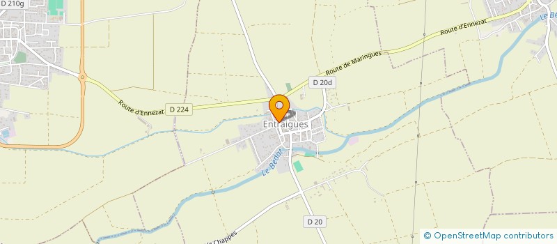 localisation de l'entreprise SCI BV4  ENTRAIGUES