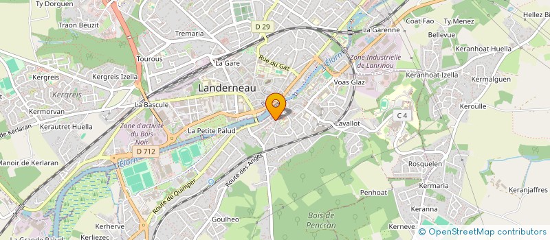 localisation de l'entreprise SCI BVA  LANDERNEAU