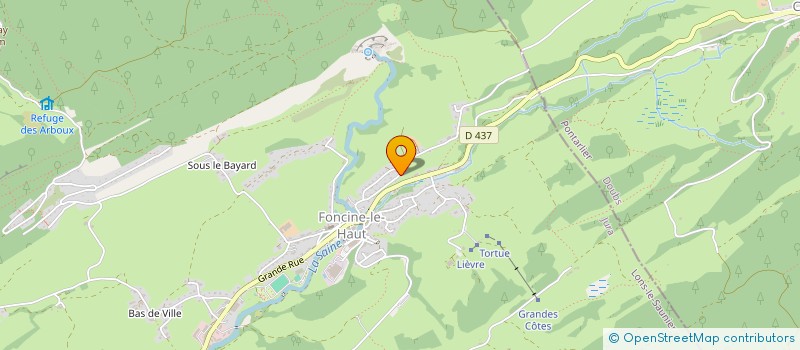 localisation de l'entreprise SCI BVD  FONCINE-LE-HAUT