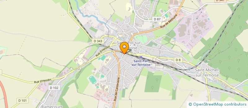 localisation de l'entreprise SCI BVDH  SAINT-POL-SUR-TERNOISE