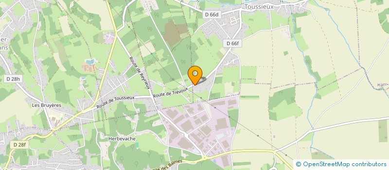 localisation de l'entreprise SCI BVE 38  TOUSSIEUX