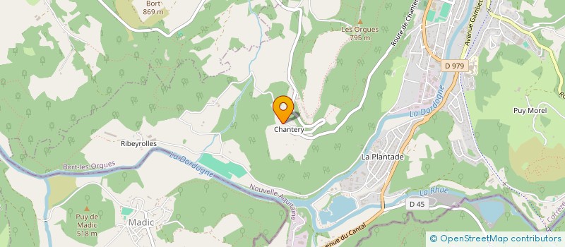 localisation de l'entreprise SCI BVE  BORT LES ORGUES