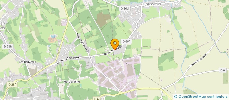 localisation de l'entreprise SCI BVE SUD  TOUSSIEUX