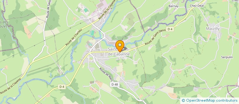 localisation de l'entreprise SCI BVFM  SAINT-DENIS-DE-CABANNE