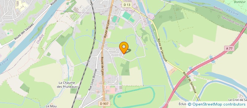 localisation de l'entreprise SCI BVG  SERMOISE-SUR-LOIRE