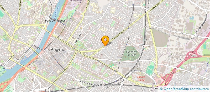 localisation de l'entreprise SCI BVG IMMOBILIER à ANGERS