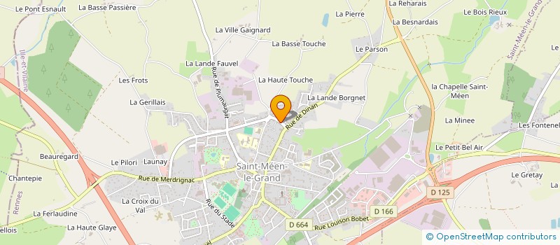 localisation de l'entreprise SCI BVI  SAINT-MEEN-LE-GRAND