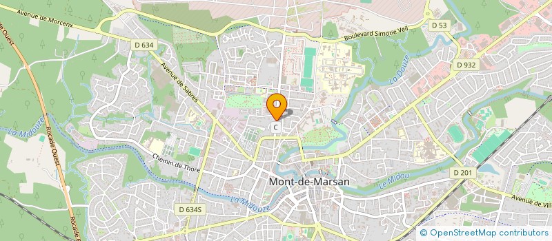 localisation de l'entreprise SCI BVL à MONT-DE-MARSAN