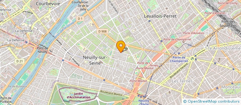 localisation de l'entreprise SCI BVM à NEUILLY-SUR-SEINE