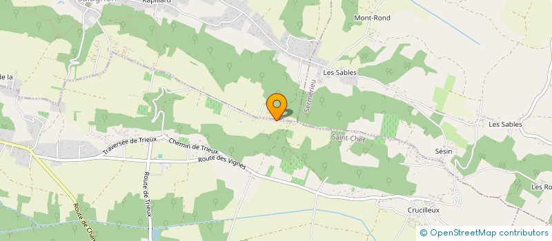 localisation de l'entreprise SCI BVM  SAINT-CHEF