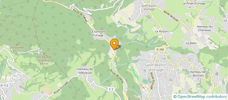 localisation de l'entreprise SCI BVP  SAINT-MARTIN-D'URIAGE