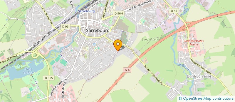 localisation de l'entreprise SCI BVS à SARREBOURG
