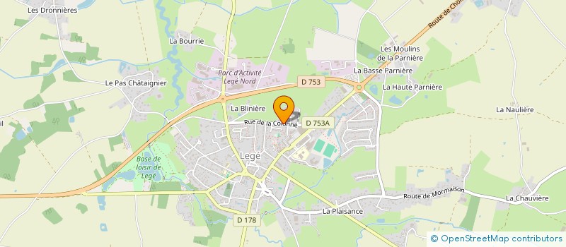 localisation de l'entreprise SCI BVS IMMO  LEGE