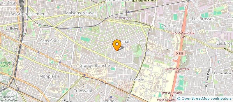 localisation de l'entreprise SCI BVS OPTIMA  LYON