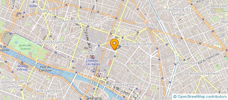 localisation de l'entreprise SCI BVSR BELLEVUE  PARIS