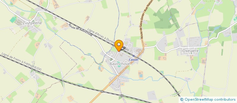 localisation de l'entreprise SCI BVW  WINNEZEELE