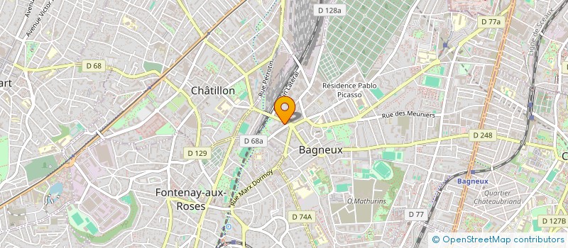 localisation de l'entreprise SCI BW à BAGNEUX