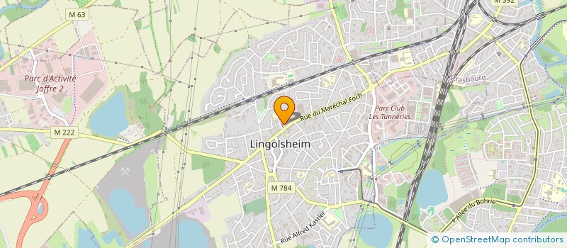 localisation de l'entreprise SCI BW  LINGOLSHEIM