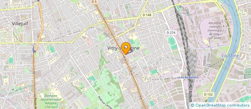 localisation de l'entreprise SCI BW IMMO DU NORD  VITRY-SUR-SEINE