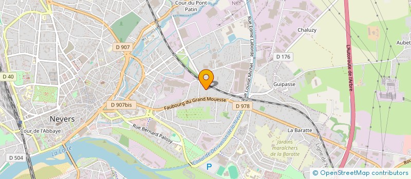 localisation de l'entreprise SCI BWA à NEVERS