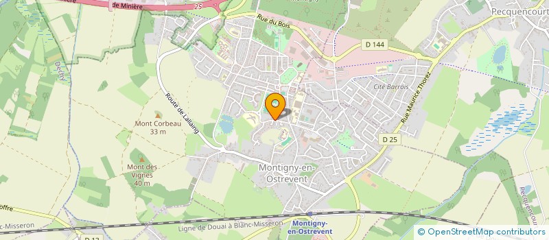 localisation de l'entreprise SCI BWK  MONTIGNY-EN-OSTREVENT