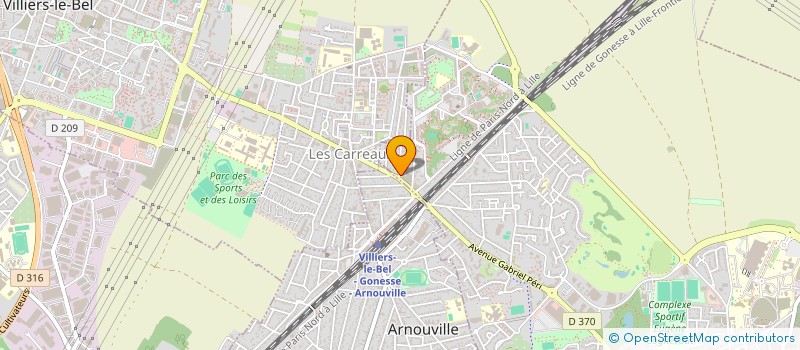 localisation de l'entreprise SCI BWL  GONESSE