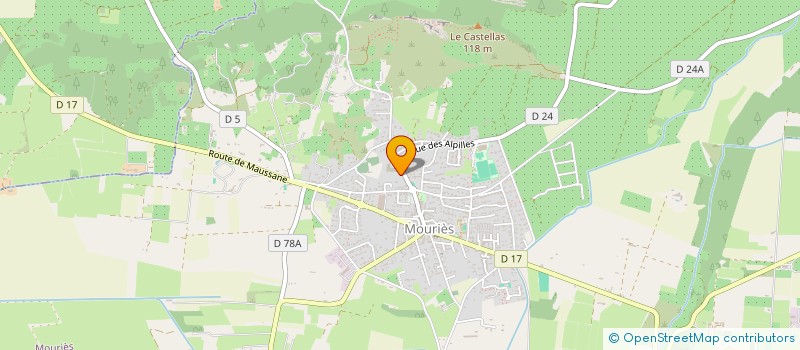 localisation de l'entreprise SCI BWNG  MOURIES