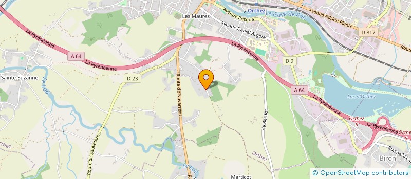 localisation de l'entreprise SCI BX-33  ORTHEZ