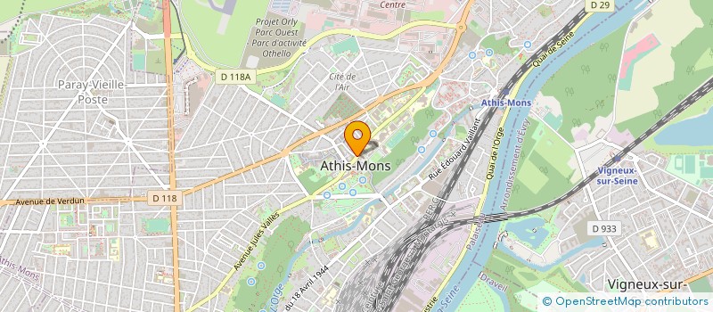 localisation de l'entreprise SCI BY à ATHIS-MONS