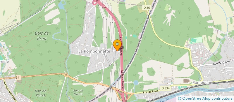 localisation de l'entreprise SCI BYA IMMO à POMPONNE