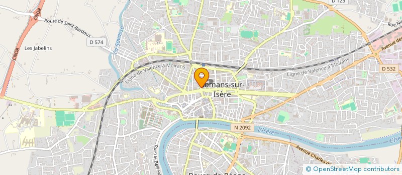 localisation de l'entreprise SCI BYBLOS  ROMANS-SUR-ISERE