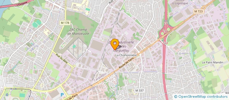 localisation de l'entreprise SCI BYBLOS  CARQUEFOU