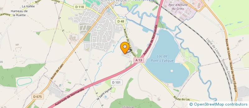 localisation de l'entreprise SCI BYC  PONT L'EVEQUE