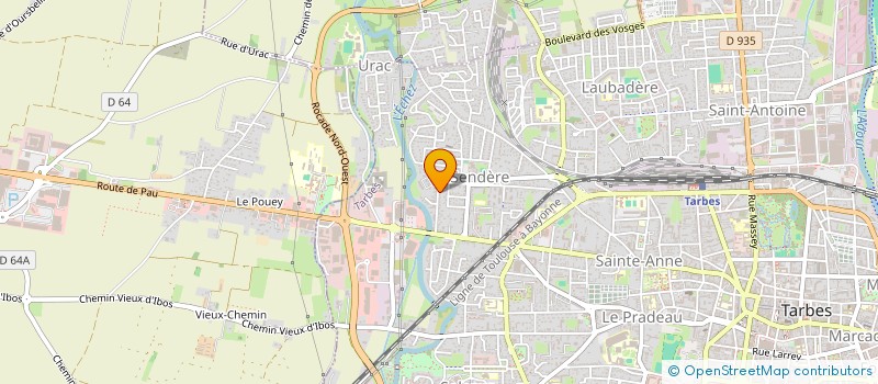 localisation de l'entreprise SCI BYDH'OR  TARBES